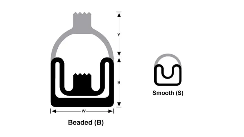 Pneuma-Seal® Type 4, these designs cover a large gap for their width and can be easily retained within a square channel